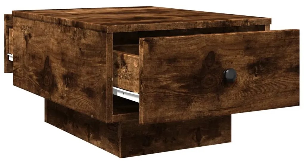 Mesa de centro 60x45x31 cm derivados de madeira carvalho fumado