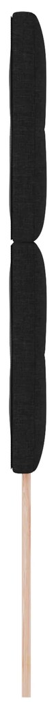 Cabeceira Button Tufted Preta 90 cm em Tecido