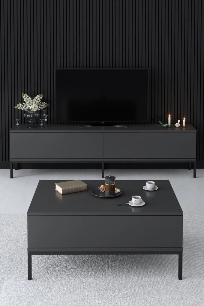 Mesa de Centro Lord – Antracite – 90x40x60 cm