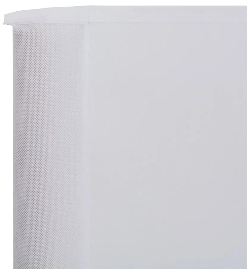 Para-vento com 3 painéis em tecido 400x160 cm cor areia branco