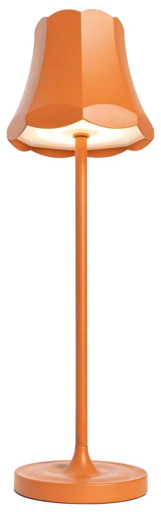 Candeeiro de mesa retro laranja recarregável IP44 - Granny