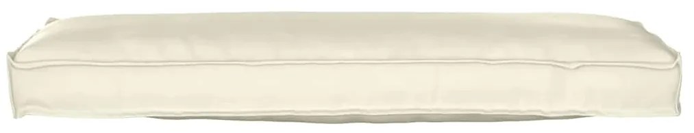 Almofada de Palete para Banco Creme 120 x 40 x 8 cm - Tecido Oxford