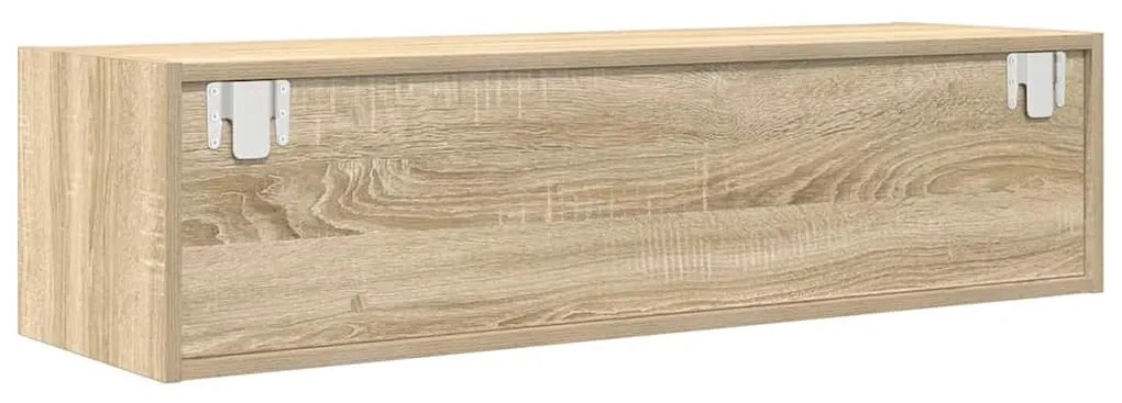 Estante de TV vidaXL Carvalho Sonoma 100x31x25,5 cm Madeira engenheira