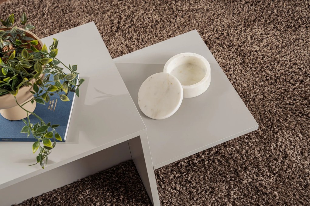 Mesa de Centro Harmony – Cinza – 80 cm x 40 cm x 40 cm