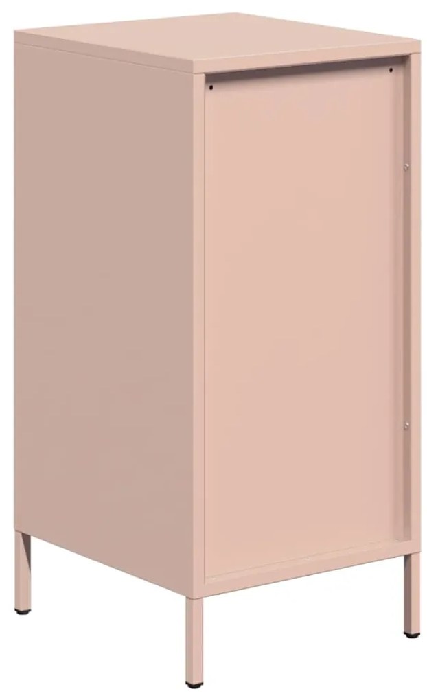 Aparador 35x39x73,5 cm aço laminado a frio rosa