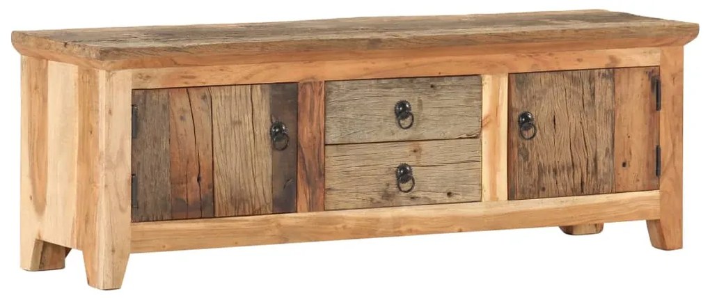 Móvel de TV 120x30x40 cm madeira acácia e recuperada maciças