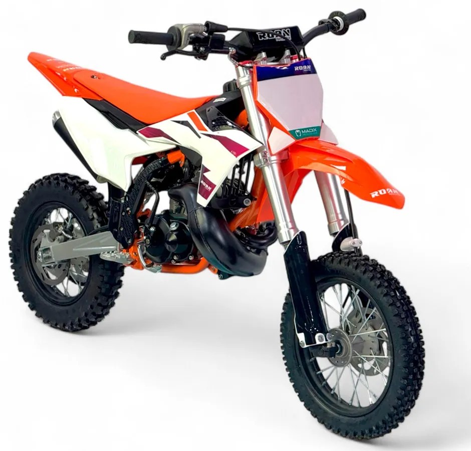 MINI MOTO PARA CRIANÇAS 50cc Roan 50XS 2 tempos 12/10"Laranja