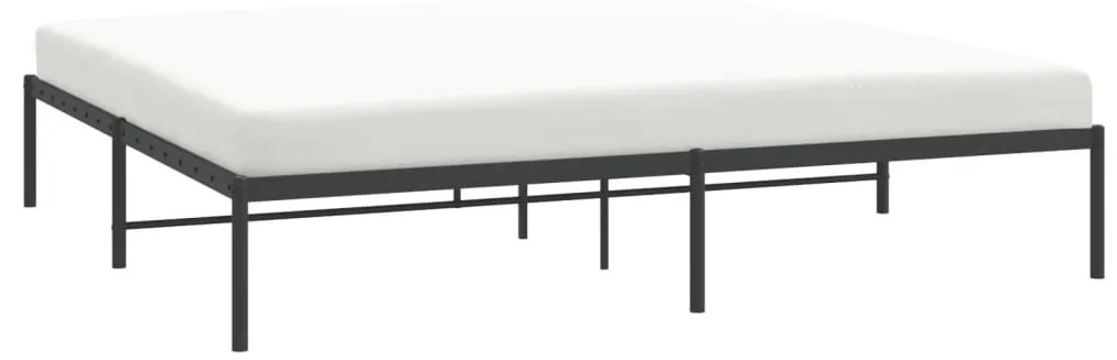 Estrutura de cama 183x213 cm metal preto