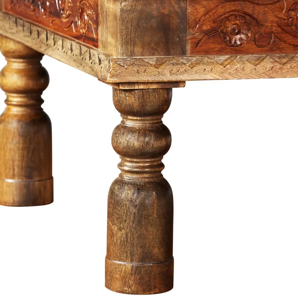Mesa de centro madeiras mangueira/acácia maciças 110x60x38cm