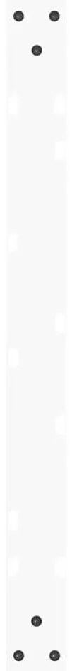 Pés para mesa de centro em V, 2 peças, branco, 70x(30-31,3) cm, aço