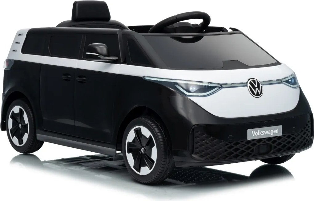 Carro elétrico para Crianças 12V Volkswagen ID BUZZ, Rodas Espuma EVA, assento couro ecológico Preta