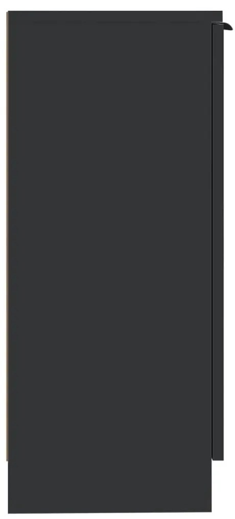 Aparadores 2 pcs 30x30x70 cm derivados de madeira preto