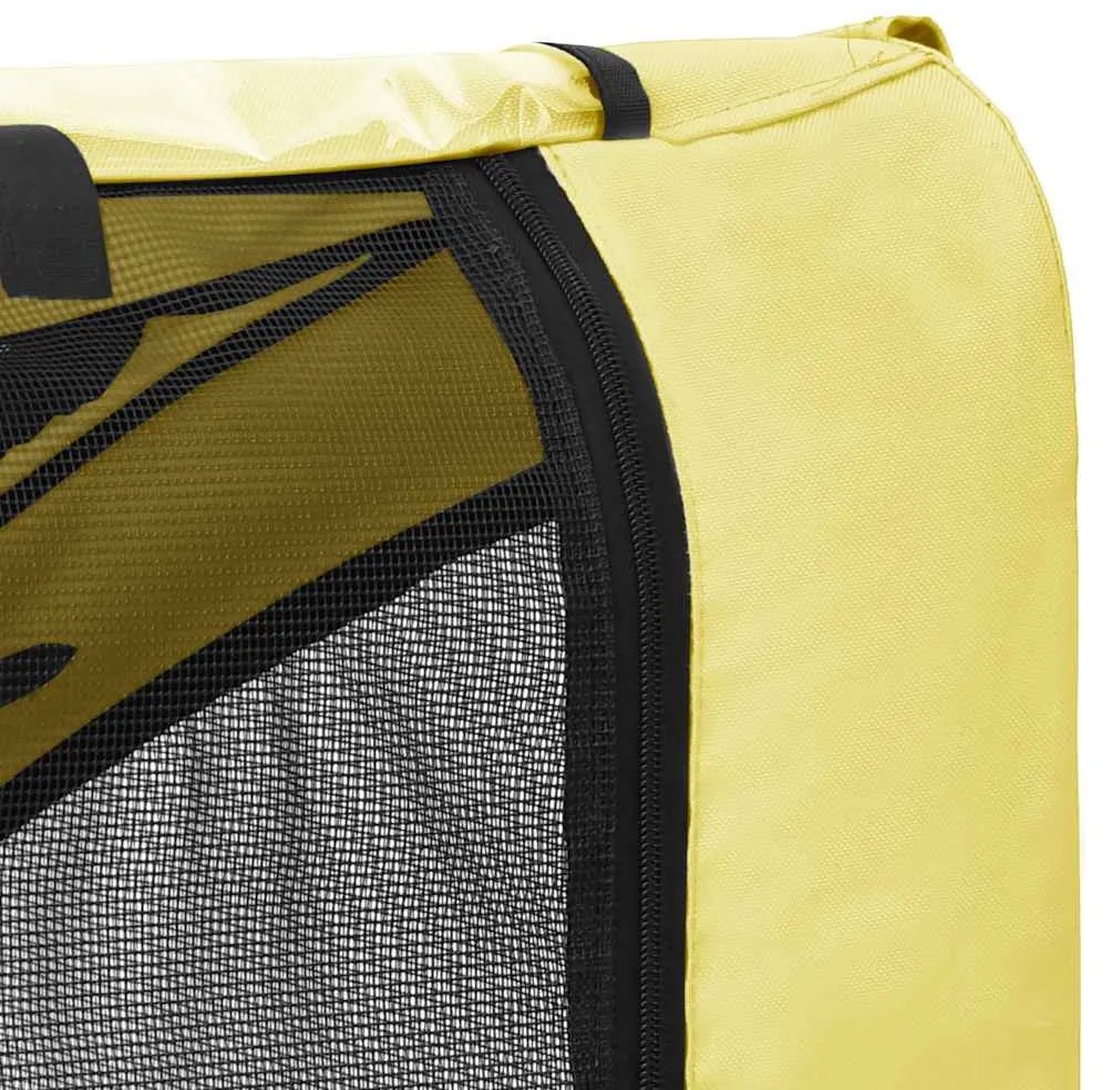 Reboque bicicleta p/ animais amarelo e preto