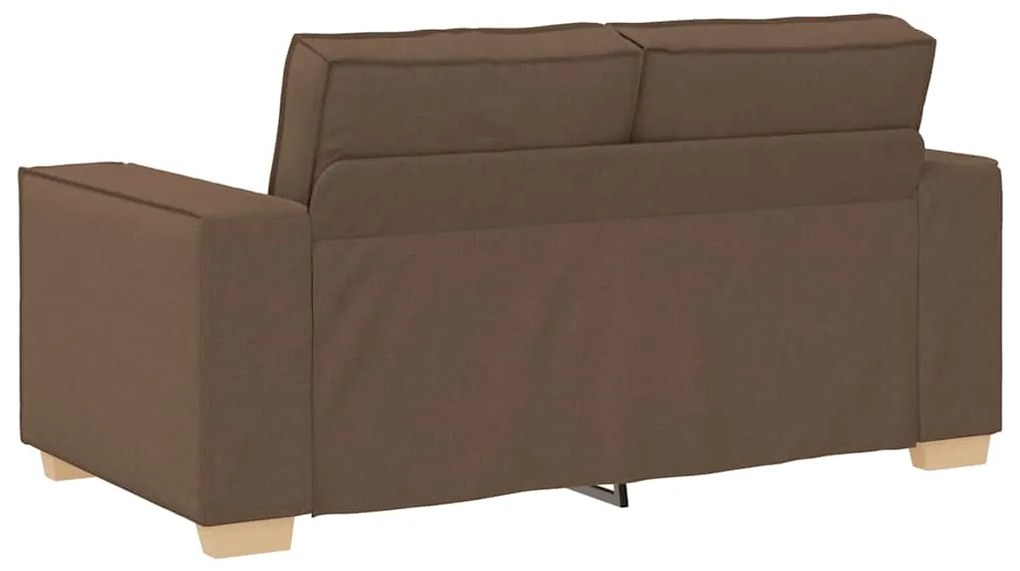 Sofá de 2 lugares marrom 120 cm tecido