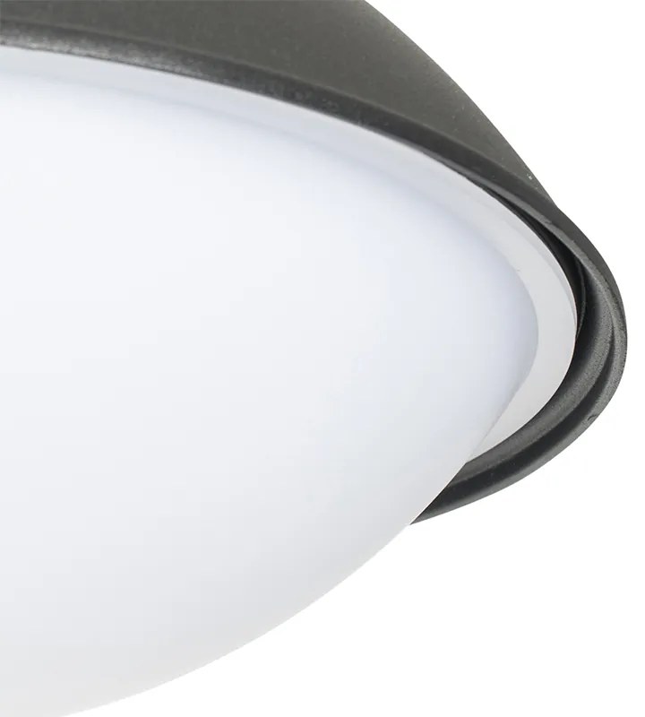 Candeeiro de parede exterior moderno preto IP44 - Marcel Moderno