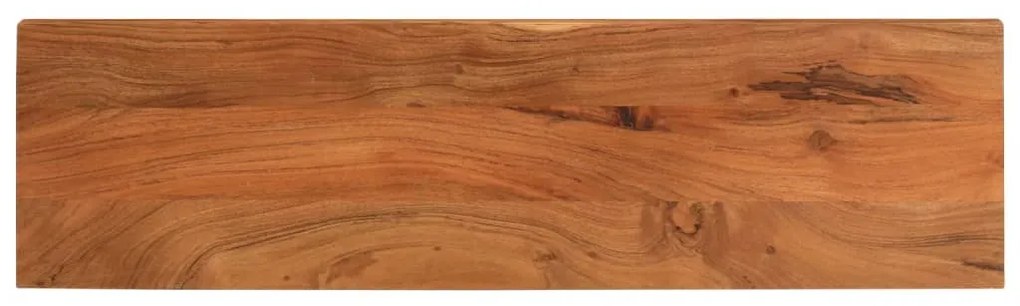 vidaXL Tampo de mesa retangular 110x30x3,8 cm madeira de acácia maciça