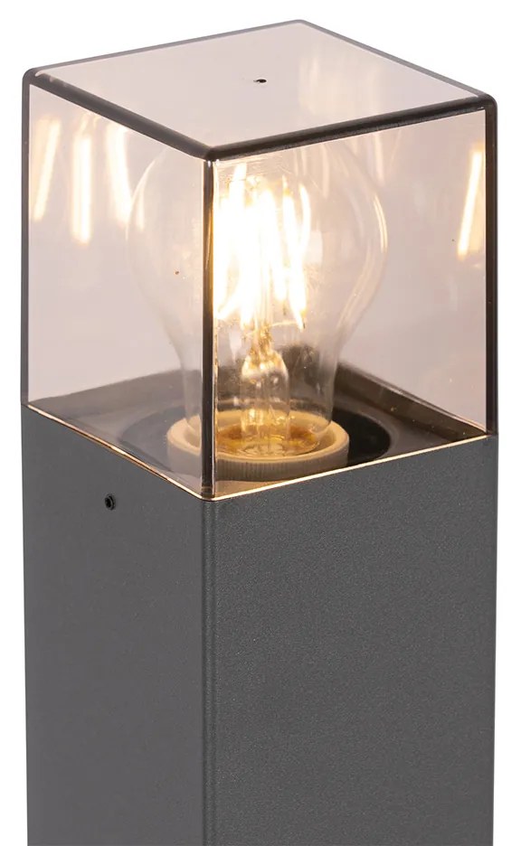 Candeeiro de pé exterior moderno 70 cm cinzento escuro IP44 - Denmark