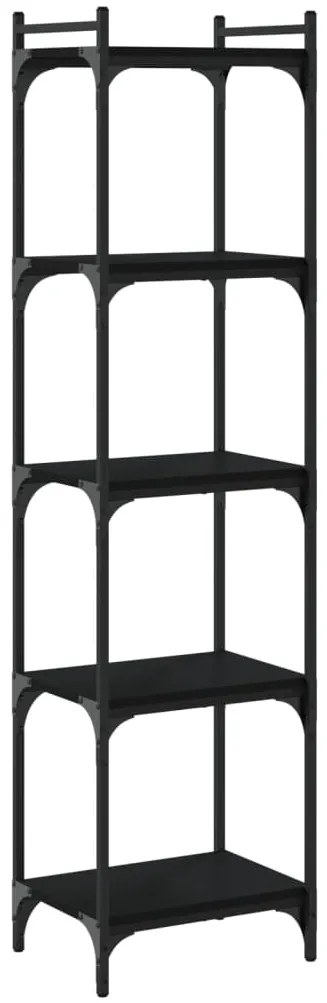 Estante c/ 5 prateleiras 40x30x86 cm derivados de madeira preto