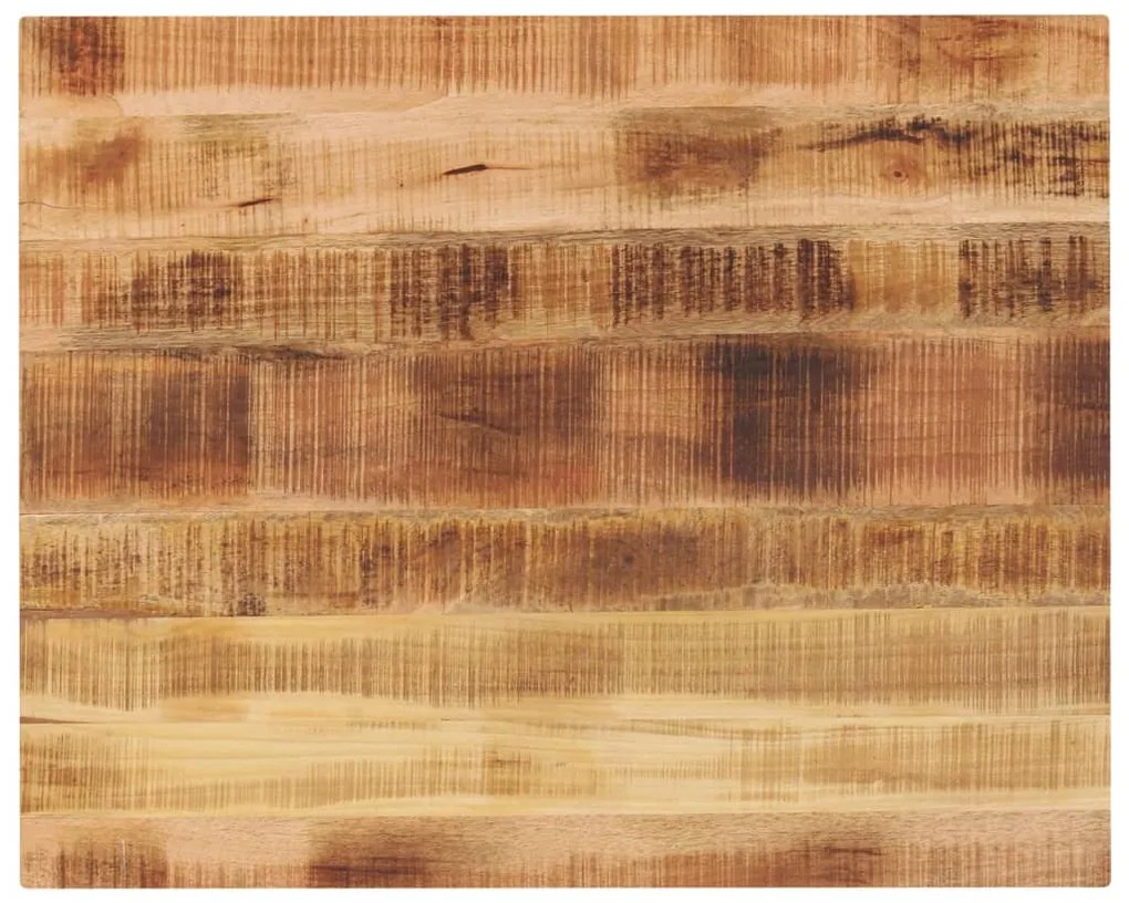 vidaXL Tampo de mesa retangular 90x80x3,8 cm mangueira áspera maciça