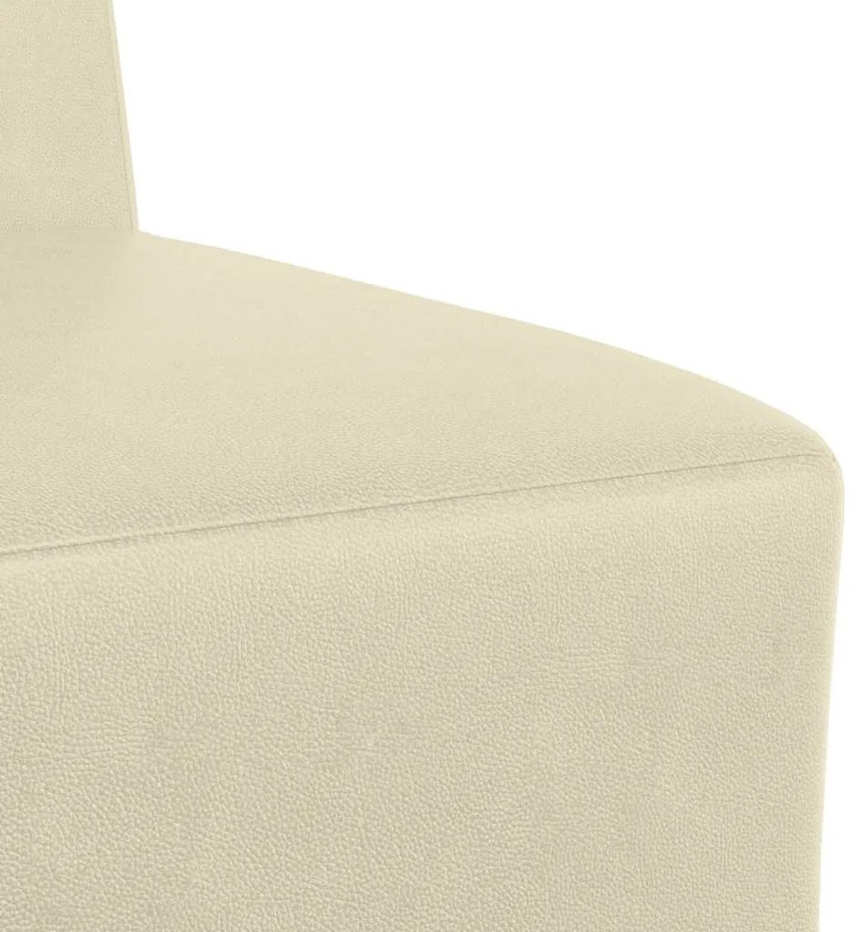 Poltrona 55 cm couro artificial creme