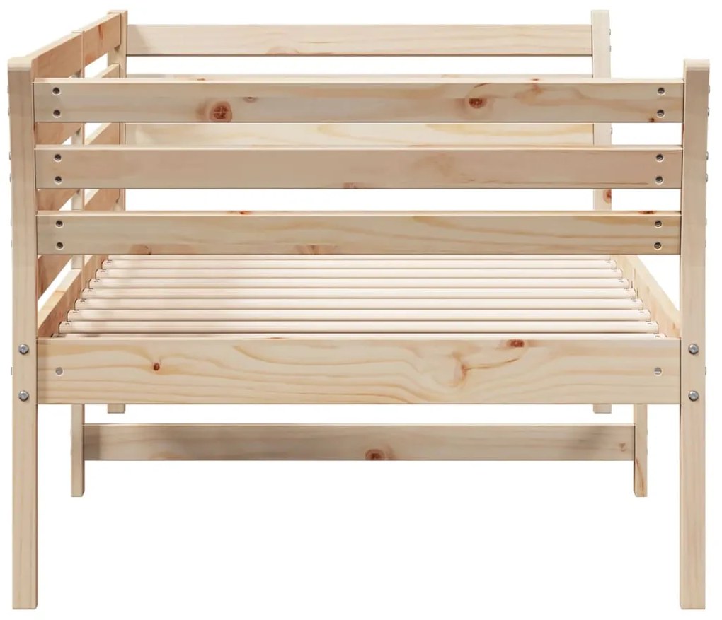 Sofá-cama sem colchão 80x200 cm madeira de pinho maciça