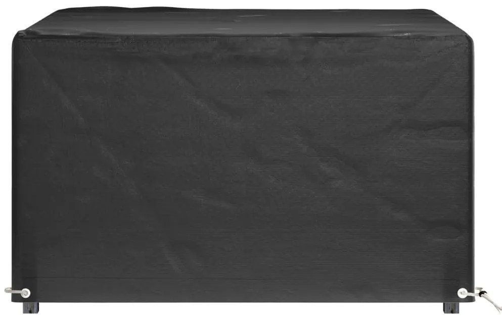 Capas p/ mobília de jardim 2 pcs 8 ilhós 132x132x80 cm quadrado