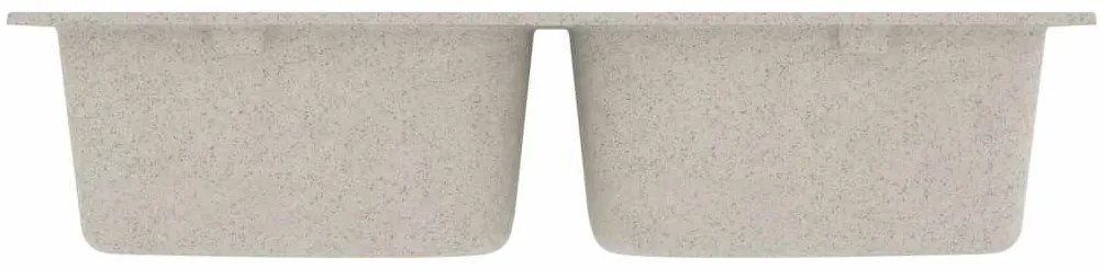 Pia de Cozinha Bege 760x480x184 mm Granito