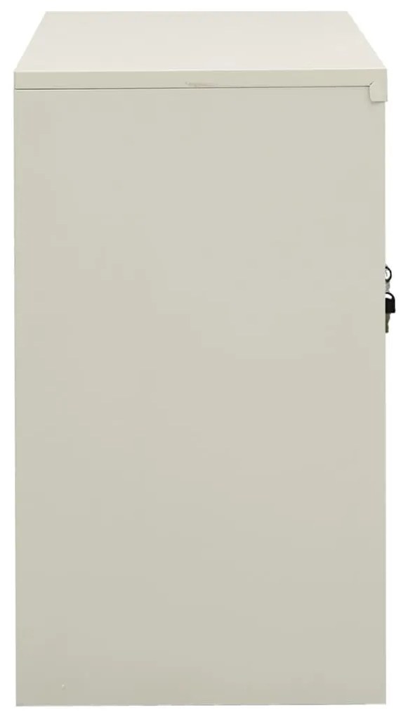 Armário de escritório 90x40x70 cm aço cinzento-claro