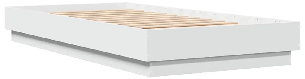 Estrutura de cama 90x190 cm derivados de madeira branco