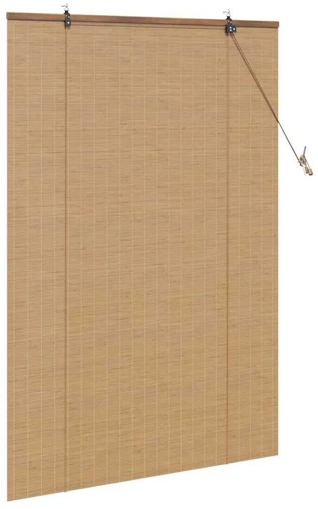 Persianas e Sombras de Janela Marrom Claro 120 x 160 cm Bambu