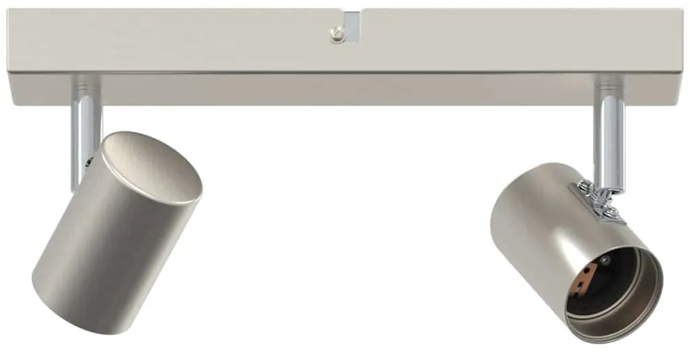 Spotlight de Teto Ajustável em Duas Direções Níquel Escovado E27