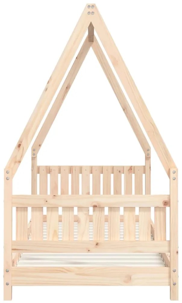 Estrutura de cama infantil 80x200 cm madeira de pinho maciça