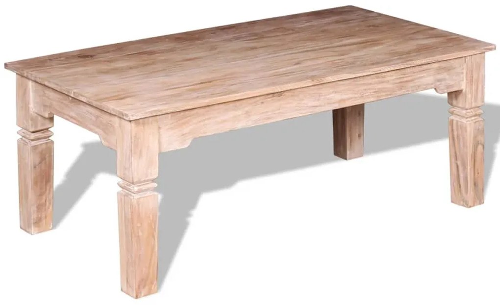 Mesa de centro em madeira de acácia 110x60x45 cm