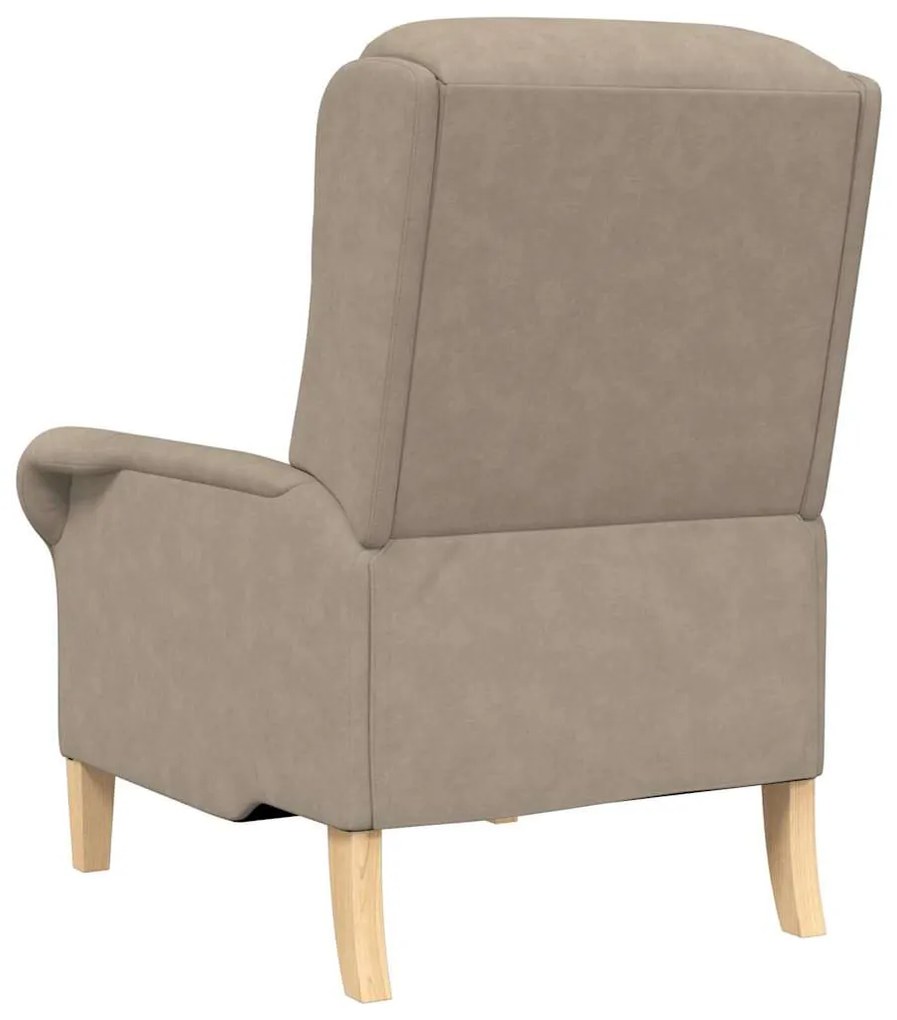 Cadeira de Braço Taupe 52 cm em microfibra