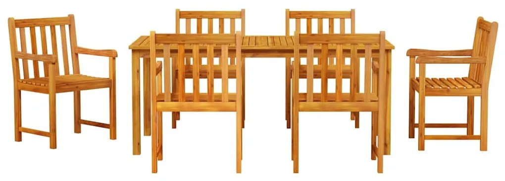 Conjunto de Mesa de Jantar 7 pcs 180 x 90 x 75 cm