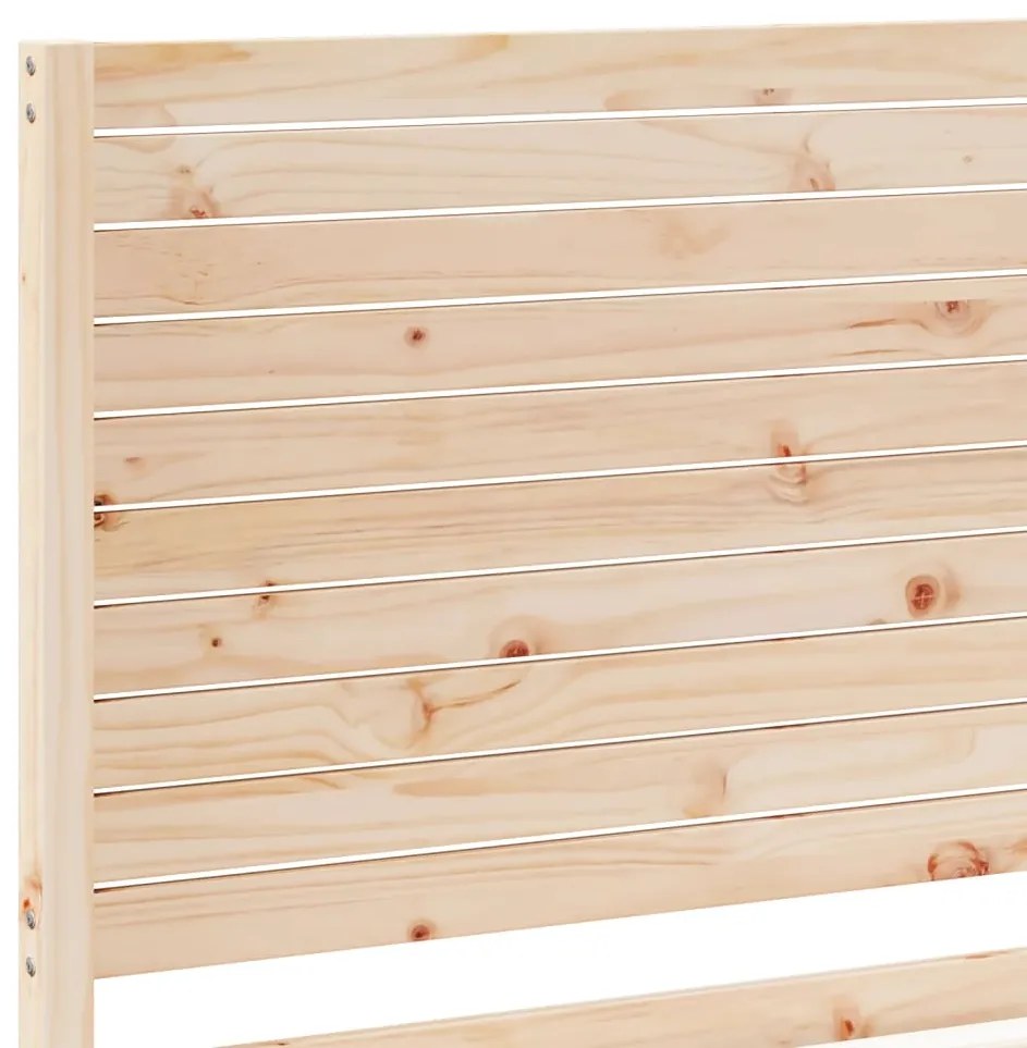 Cama extra longa sem colchão 140x220 cm madeira maciça