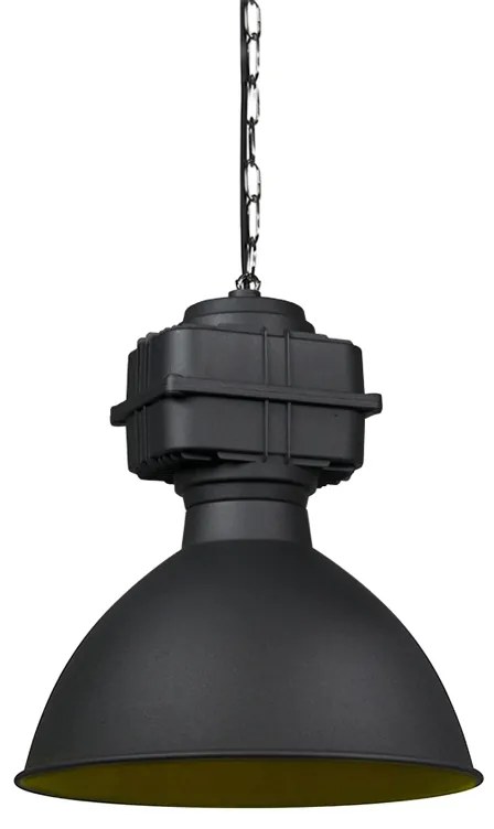 LED Candeeiro de suspensão industrial inteligente preto incl. A60 WiFi 38,5 cm - Sicko Moderno,Industrial