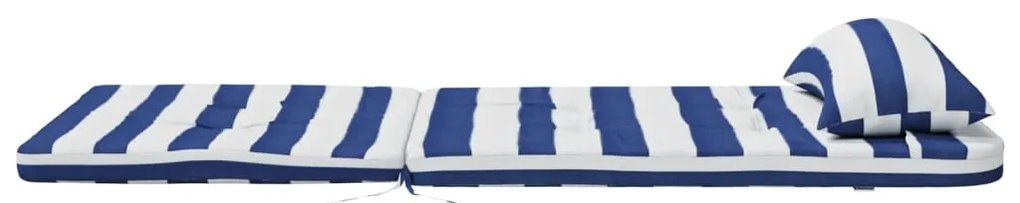 Almofadões p/ cadeira adirondack 2pcs tecido oxford azul/branco