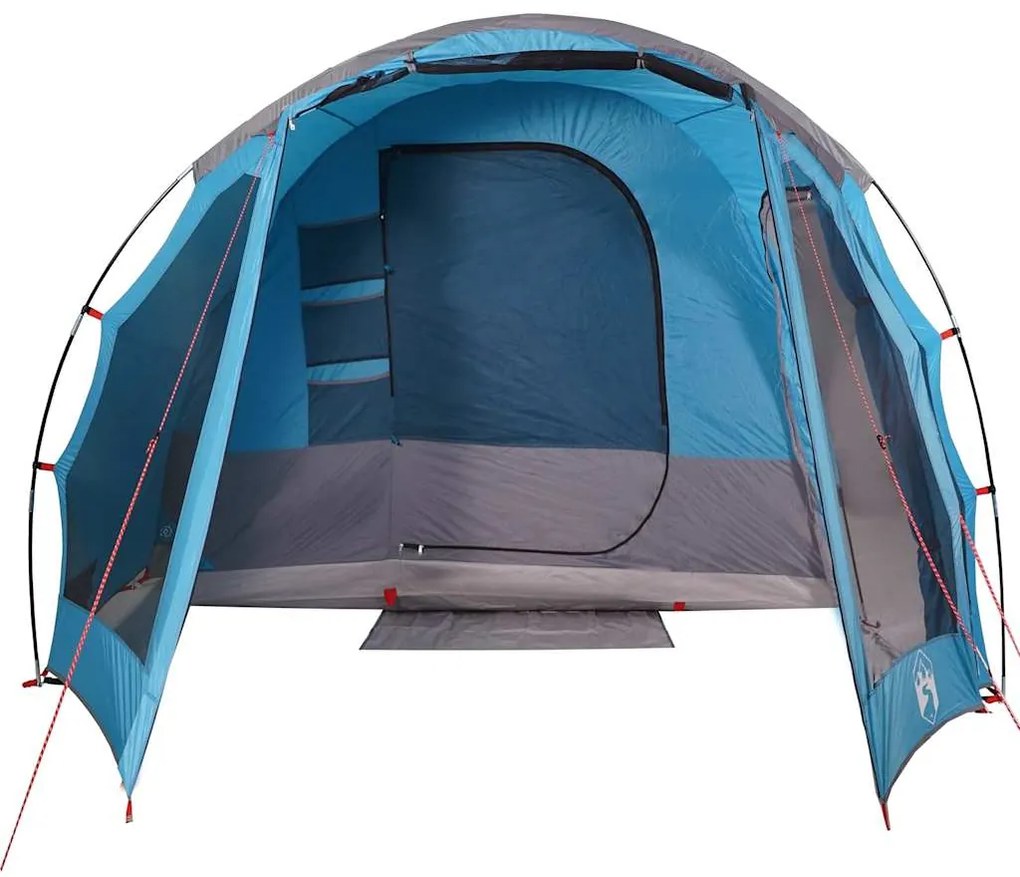 Tenda familiar para 6 pessoas impermeável azul
