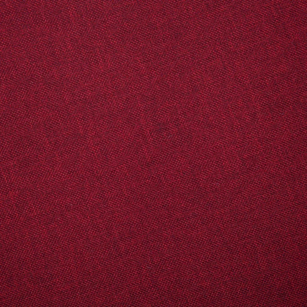 Sofá de 2 lugares em tecido vermelho tinto