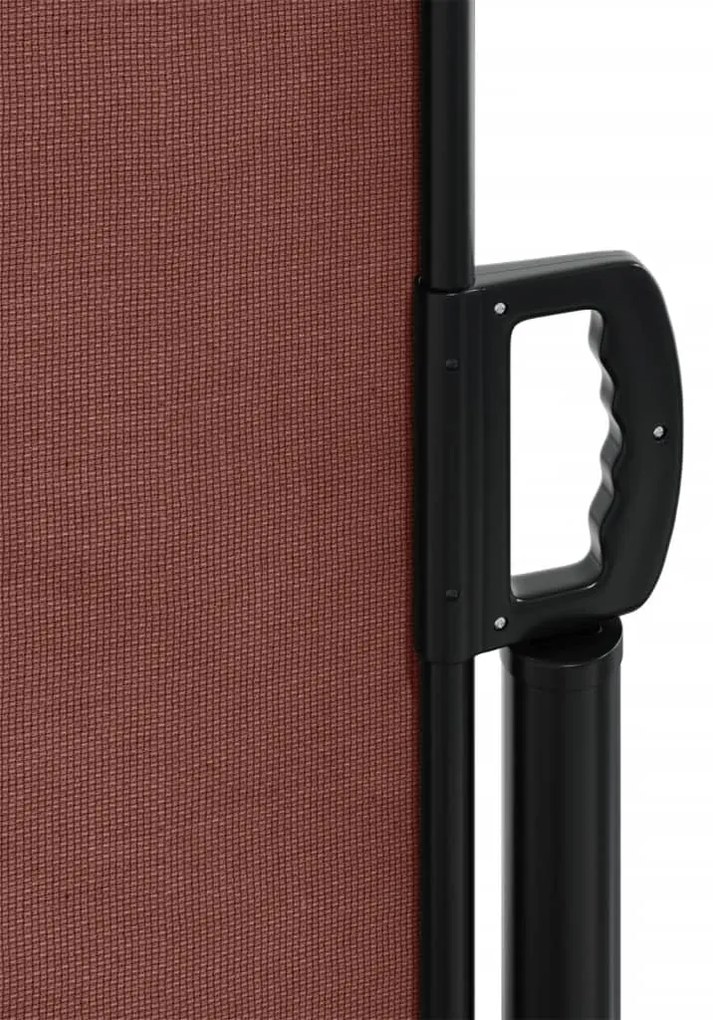 Toldo lateral retrátil 120x600 cm castanho