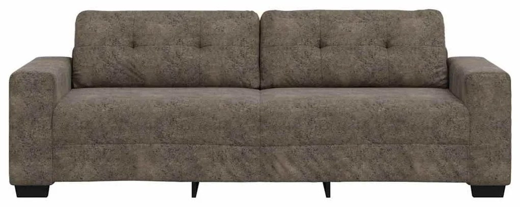 Sofá de 3 Lugares vidaXL Cinza Escuro 180 cm em Couro Sintético