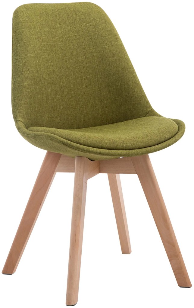 Cadeira de cozinha e sala de jantar Borneo V2 em tecido 48 x 84 x 55 cm Verde