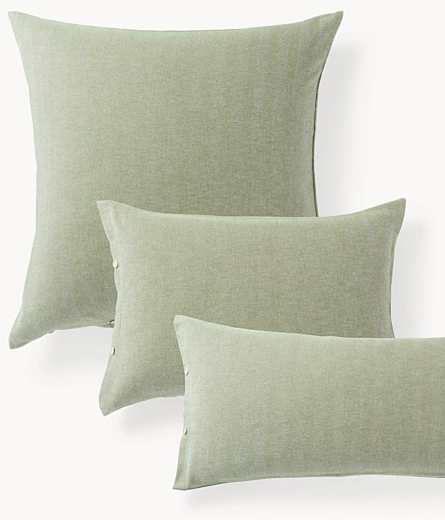 Fronha de almofada em flanela com padrão de espinha de peixe Wanda