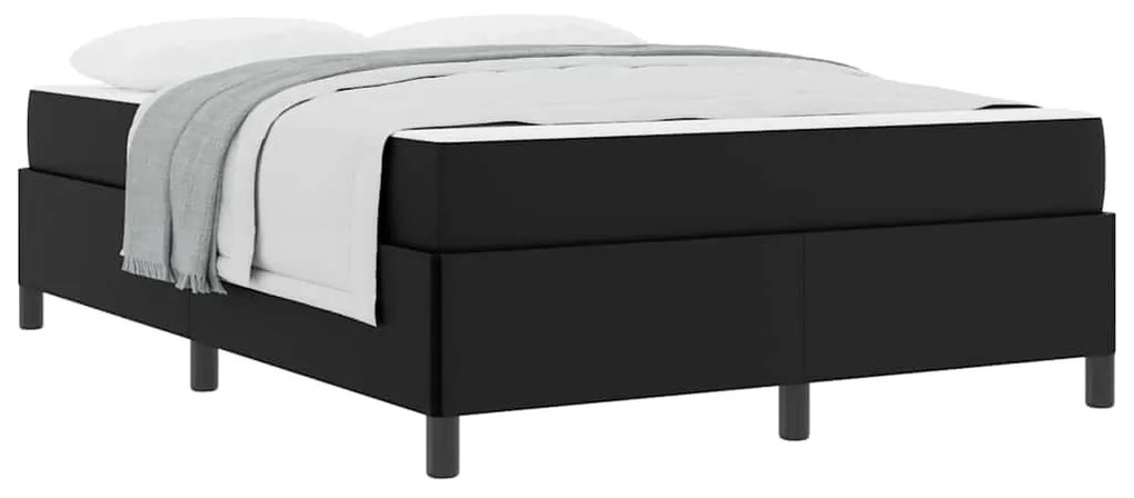 Estrutura de cama com colchão Preto 140 x 190 cm