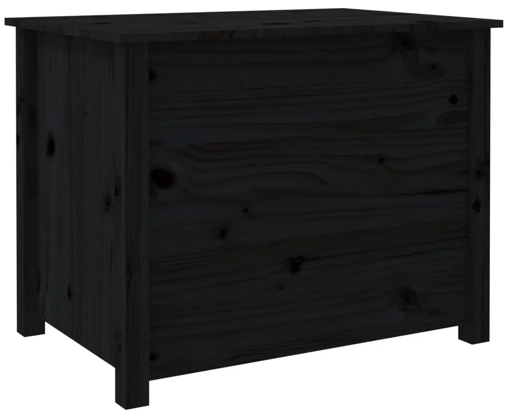 Mesa de centro 71x49x55 cm pinho maciço preto