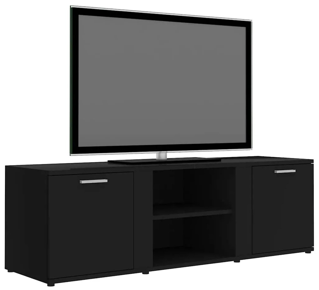 Móvel de TV 120x34x37 cm derivados de madeira preto