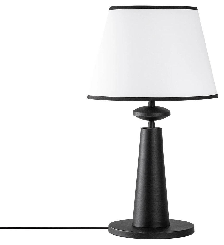 Candeeiro de Mesa Pardo – Preto – 30 cm Diâmetro x 55 cm Altura