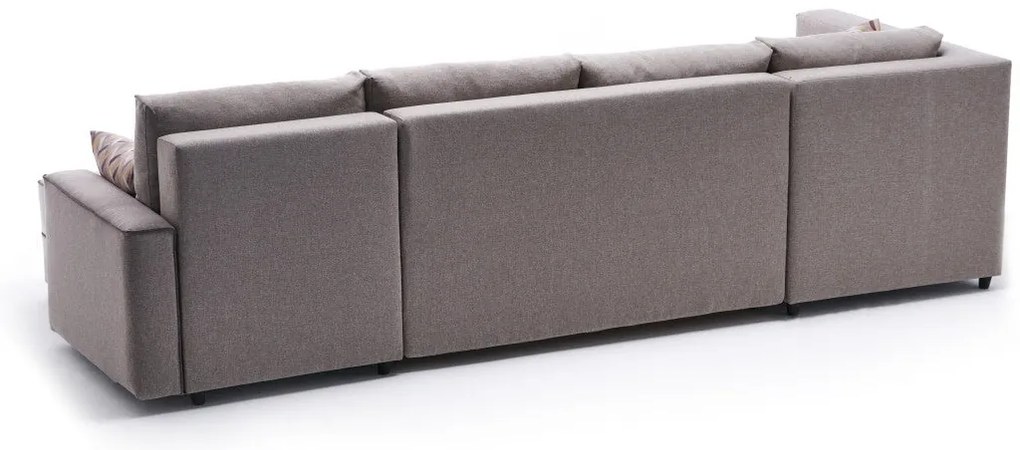 Sofá-cama de canto Ece – Creme – 315 cm x 88 cm x 160 cm