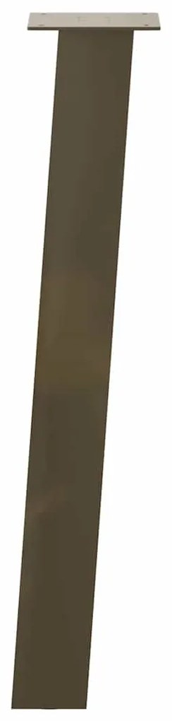 Pés de mesa de console 4 peças aço natural 72 cm aço
